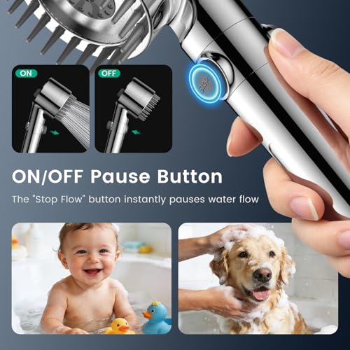 Filtered Shower Head with Handheld 2PCS Filters ShowerHead