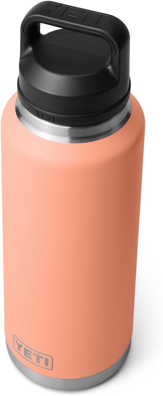YETI Rambler 46 oz Bottle, Leakproof, Vacuum Insulated, Stainless Steel with Chug Cap, Lowcountry Peach