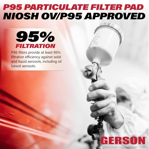 NIOSH G95P P95 Filter Pads for Gerson Cartridges 5 Pair