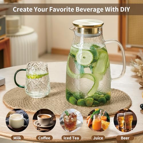 Glass Pitcher with Lid (68 Count)