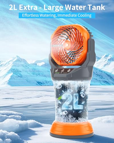 Portable Misting Fan with RGB Ambient Light
