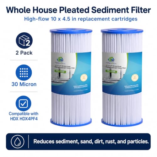 Pleated Sediment Filters for HDX4PF4 (2 Count)