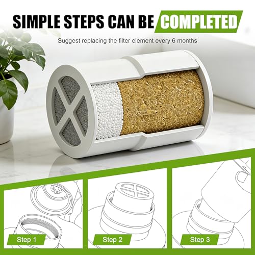 3 Pack Replacement Filter Compatible with JOLIE Shower Head Filter (3 Count)