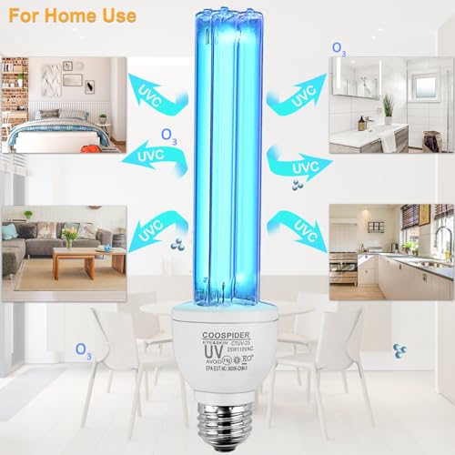 25 Watts UVC Light Bulb with Ozone