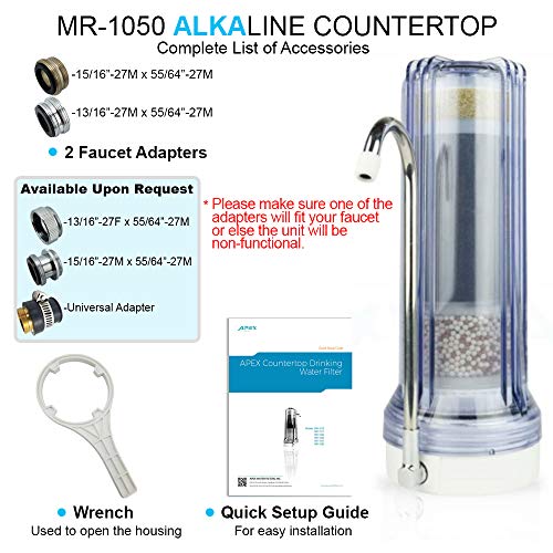 APEX MR 1050 Countertop 5 Stage Mineral pH Alkaline Water Filter