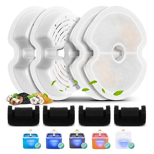 4 Pack Replacement Filters & Pump Sponges for 67oz
