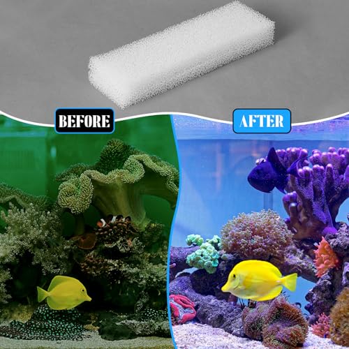 20 Pcs Filter Pad Compatible with Fluval U3 Underwater Sponge Aquarium Filter Media Replacement Accessories Compatible for Aquarium
