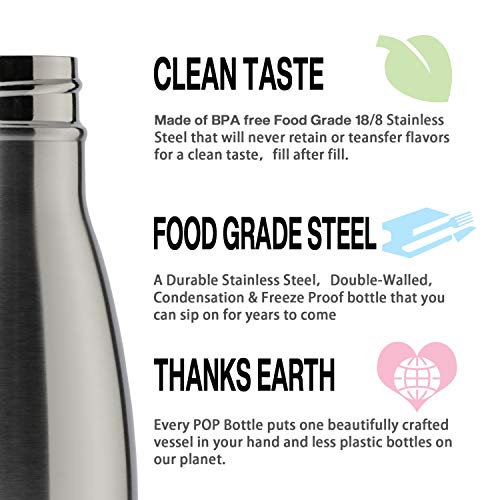 17oz Sport Water Bottle Vacuum Insulated Stainless Steel Leak