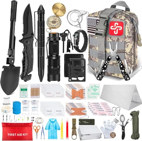 238Pcs Emergency Survival Kit and First Aid Kit