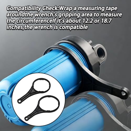 2 Pcs Water Filter Wrench for Big Blue Style Filter Housings 2 Sizes Water Filter Wrench for Whole House Filters