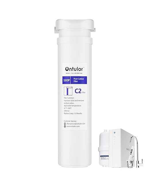 Ontulor S3OP C2 Post Carbon Filter, Improves Taste & Removes Residual Odor – Replacement Cartridge for Ontulor S3OP RO System (S3OP-With Tank-C2)