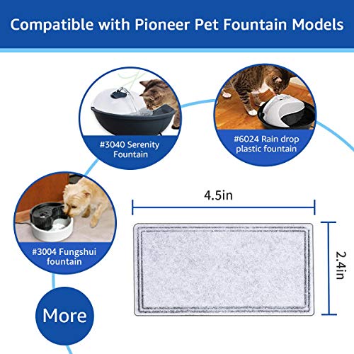 12 Pcs Water Fountain Filter Replacement Compatible With Pioneer (12 Count)