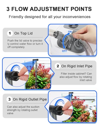 Self Priming Quiet Canister Filters for Aquarium