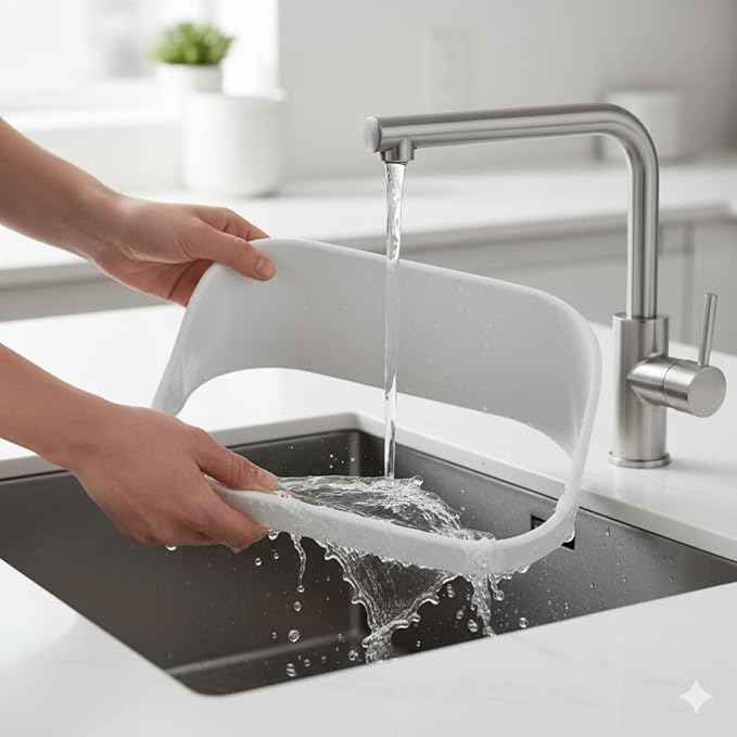 Cat Water Fountain Splash Guard Compatible with PETLIBRO DockStream, No-Spill Design, Easy to Clean, Hygienic,Lightweight – Stops Water Splashes for Mess-Free Drinking