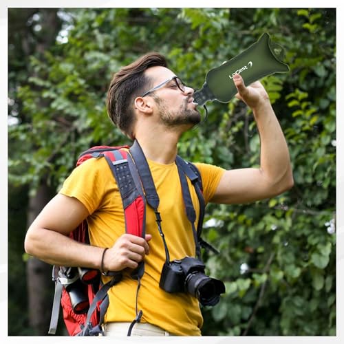 Portable Foldable Water Filter Bag with Hose