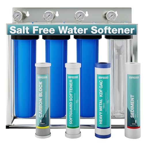 4 Stage Salt Free Water Softener Whole House Water Filter System