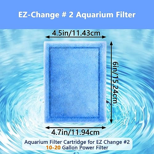 Aquarium Filter Cartridge Compatible with Aqua (6 Count)