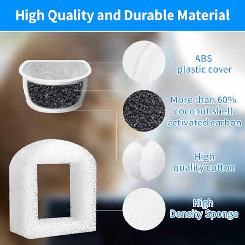 24Packs Pet Water Fountain Filters (24 Count)