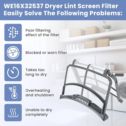 WE16X32537 WE16X29597 Dryer Lint Screen Filter Compatible for GE