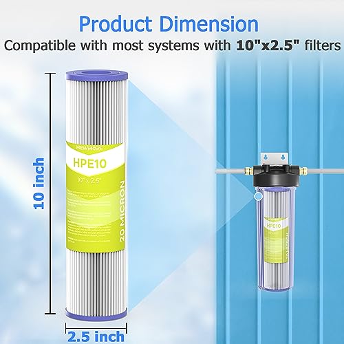 20 Micron Whole House Water Filter Cartridge (6 Count)