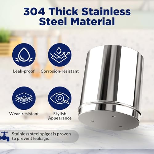 Stainless Steel 2.25 Gallon Water Filter (3 Count)