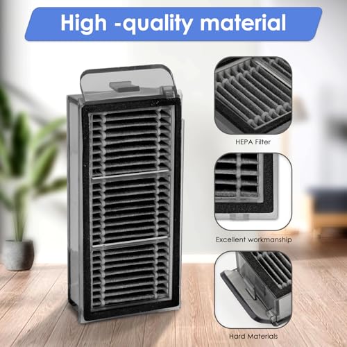 4 Pack) X50 Ultra Replacement HEPA Filters Compatible with Dreame X50 Ultra/ L50 Ultra/ L40S Pro Ultra/ X50 master/Mova V50 Ultra Robot Vacuum Cleaner, Filter Kit, Filters Accessories Kit (4 Count)