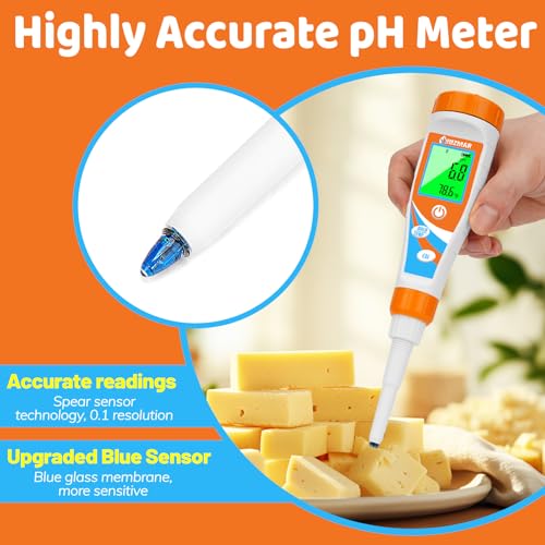 Smart pH Meter for Food pH Test Kit for Sourdough and Bread Dough