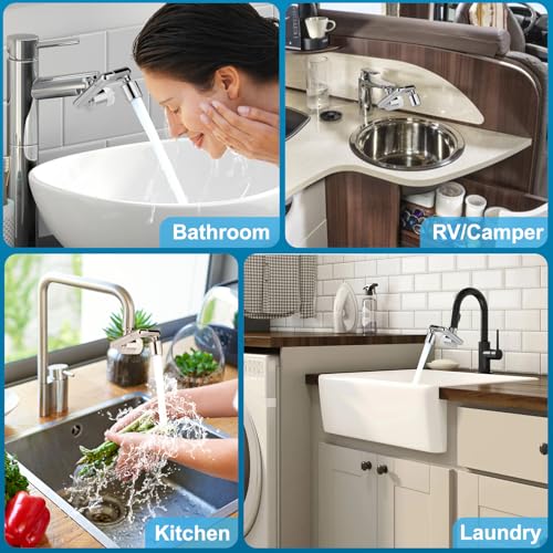 1440º Sink Water Filter Faucet Extender Telescopic (8 Count)
