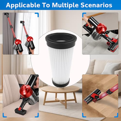 4 Pack Vacuum Filters Compatible with iwoly C150 Cordless Vacuum Cleaner (4 Count)