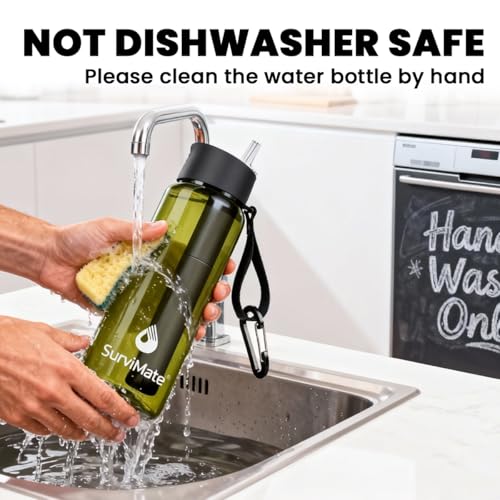 Purified Water Bottle for Camping (2 Count)