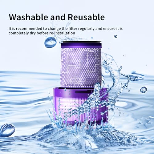 V12 Vacuum Replacement Filters Compatible with Dyson V12 (3 Count)