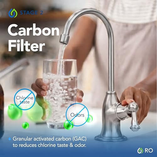 Kind Water 6 Stage Reverse Osmosis Drinking Water System with Chrome Faucet