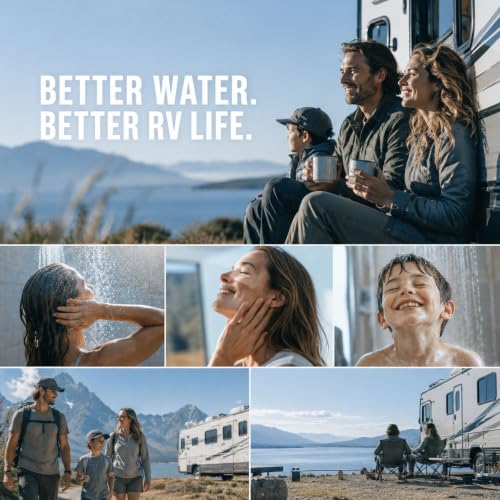 Portable Water Softener for RV with Water Hose