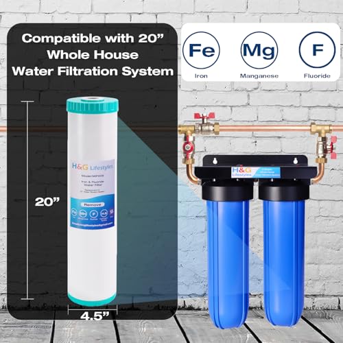 Iron & Manganese Water Filter Cartridge for Well Water
