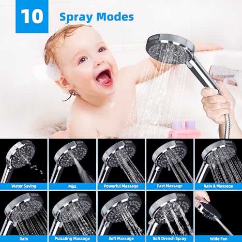 12" Dual Filtered Shower Head Combo