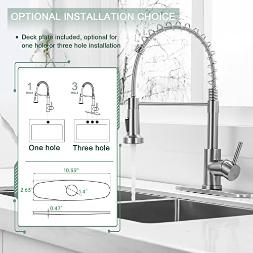 Pull Down Kitchen Faucet