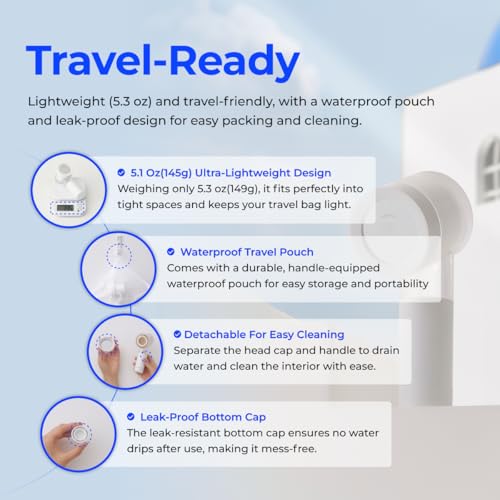 Puresome Travel Mini Shower Head Set with Pure Filter