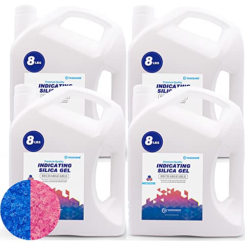 Net Weight 32LBS] Blue Indicating Silica Gel Beads Desiccants