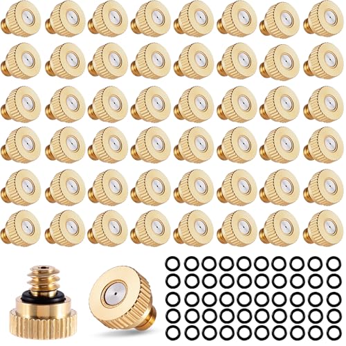 50 Pack Brass Misting Nozzles 10 (100 Count)