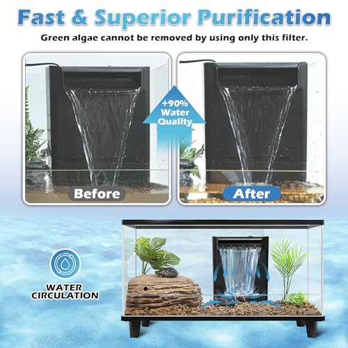 Turtle Tank Filter Aquarium Filter Power Adjustable 20