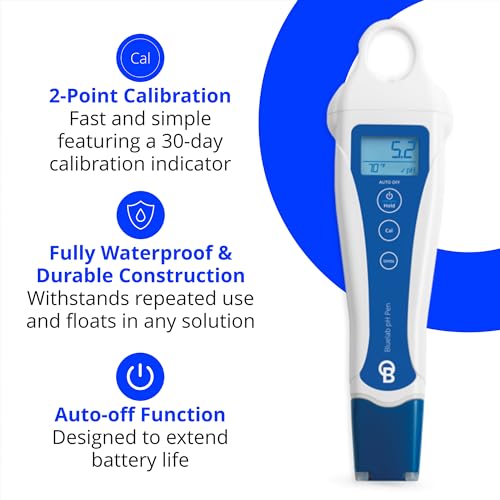 pH Pen Meter and Probe Care Kit pH for Optimal Plant Health