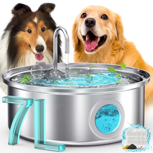 7L 230oz Dog Water Fountain for Multi