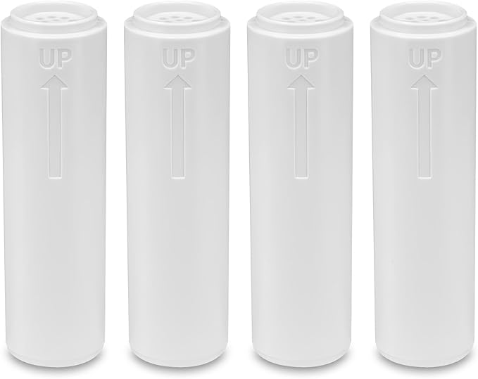 4 packs—Citivisovd shower filter cartridge compatible with RexSoul filter handheld shower head can reduce chlorine and fluoride
