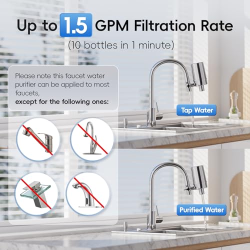 DF2 CHR Faucet Water Filter for Kitchen