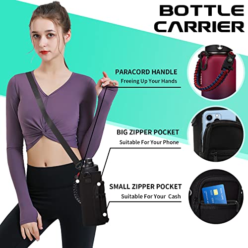32OZ Insulated Water Bottle with Straw (9 Count)