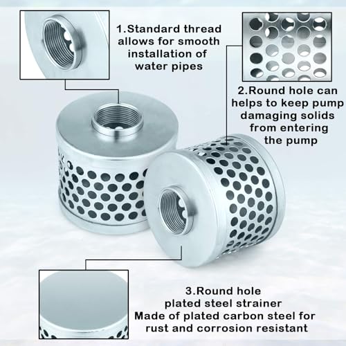1-1/2 Inch Round Hole Suction Strainer Filter Hose for Water Pump