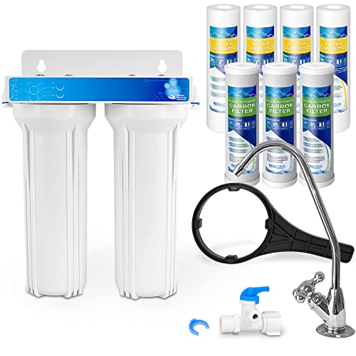 2 Stage Under Sink Drinking Water Filtration System Lead