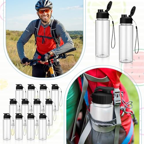 50 Pieces Reusable Plastic Water Bottles Bulk (50 Count)