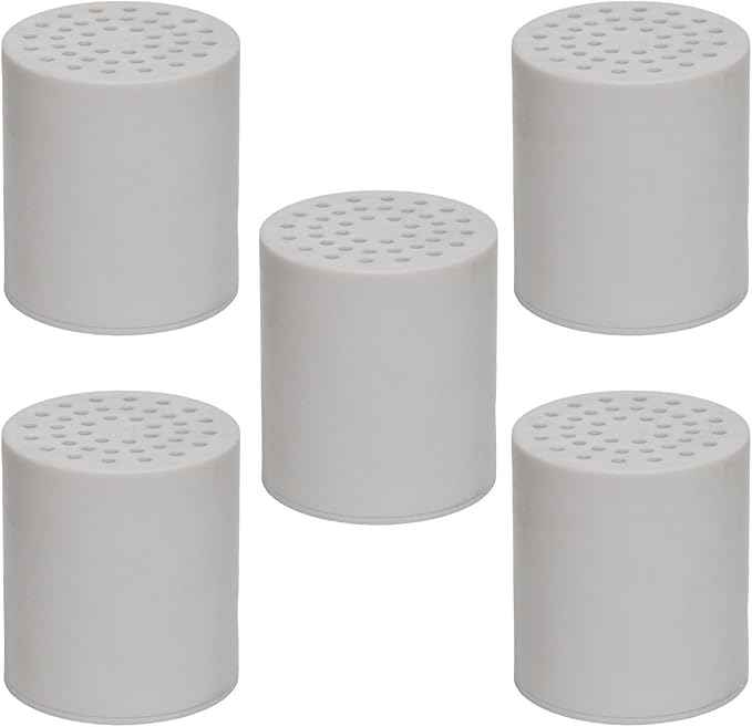 PUREBUGR 20-Stage Replacement Showerhead Filter Compatible for Aquabliss SF100 SF220 (SFC220) & Compatible with AquaHomeGroup Showerhead Filter, 5-Pack