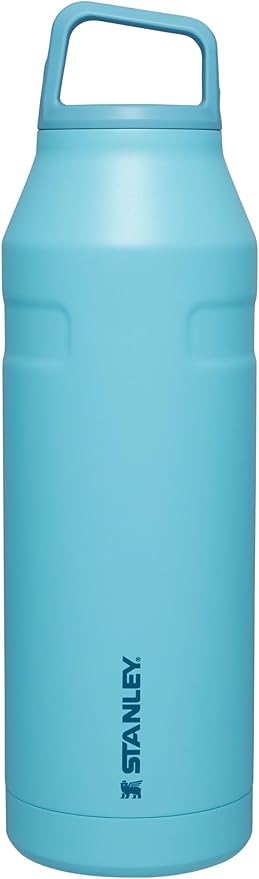 Stanley IceFlow Cap and Carry Water Bottle | Wide Mouth Twist Lid | Lightweight & Leakproof for Travel & Sports | Insulated Stainless Steel | BPA-Free